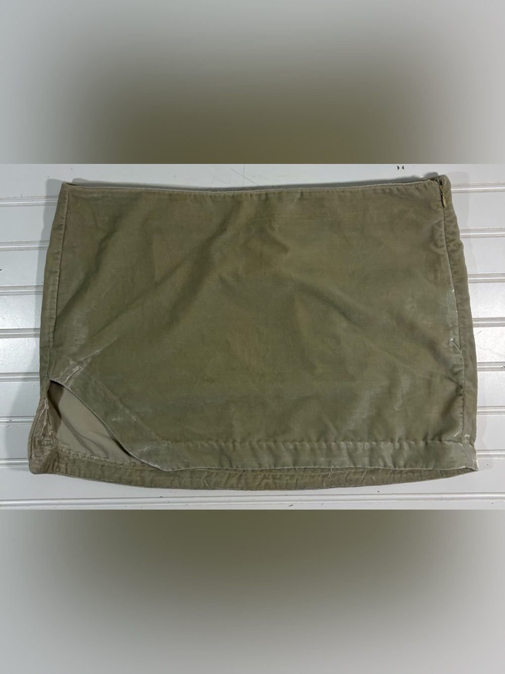 Free People Annalise Velvet Mini Skirt Size 10 Tan Fairy Grunge Whimsigoth Y2K